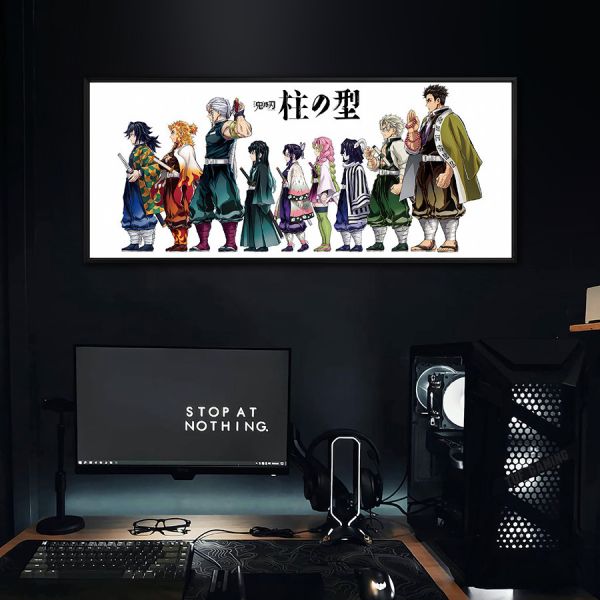 【海外代購】千鳥社 《柱の型》鬼滅之刃無限城九柱富岡義勇霞柱蝴蝶忍炎柱杏壽郎滑鼠墊裝飾畫 