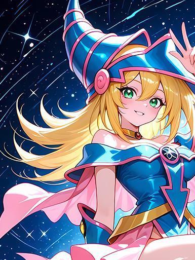 【海外代購】巴洛克 《宇宙魔導女孩》遊戲王阿圖姆三幻神黑魔導青眼白龍裝飾畫冰箱貼 