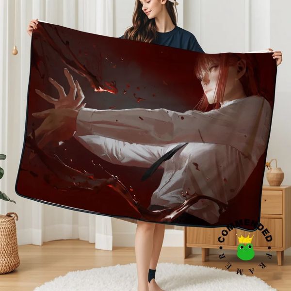 【海外代購】皇呱 《女王氣場瑪奇瑪》電鋸人惡魔獵人裝飾畫 午睡毯 地毯 