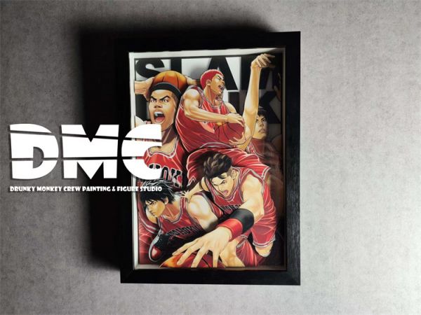 【海外代購】【46*34CM】醉猴組 灌籃高手 立體 裝飾畫 