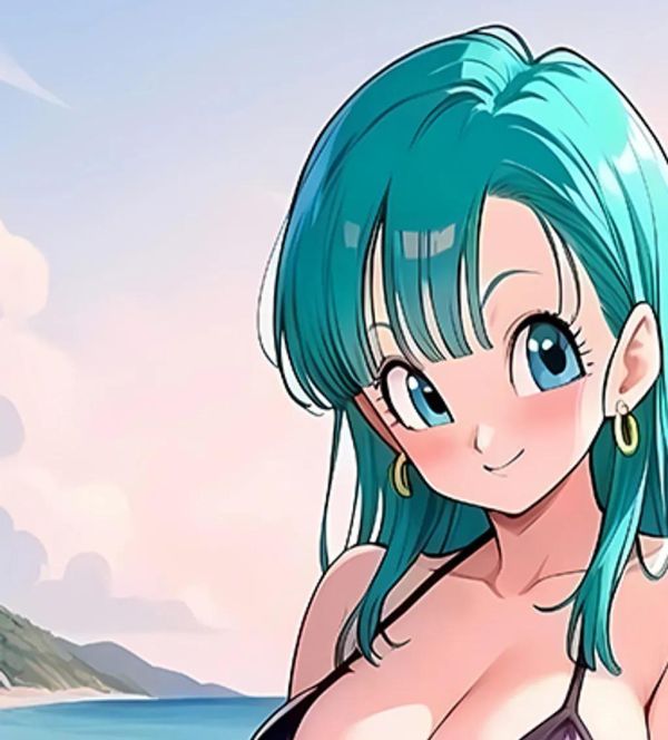 【海外代購】巴洛克《沙灘布瑪》布爾瑪卡卡羅特七龍珠裝飾畫冰箱貼 