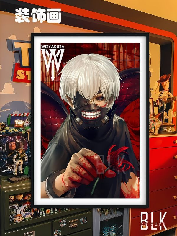 【海外代購】巴洛克 《彼岸花金木研》東京食屍鬼裝飾畫冰箱貼 