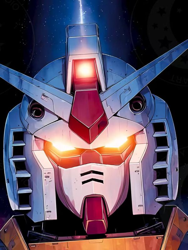 【海外代購】星空 《宇宙鋼彈》機動戰士鋼彈GUNDAM敢達鋼彈元祖rx-78動畫裝飾畫