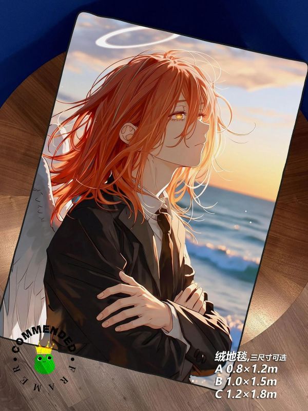 【海外代購】皇呱 《落日渡天使》電鋸人天使惡魔安吉爾裝飾畫 午睡毯 地毯 
