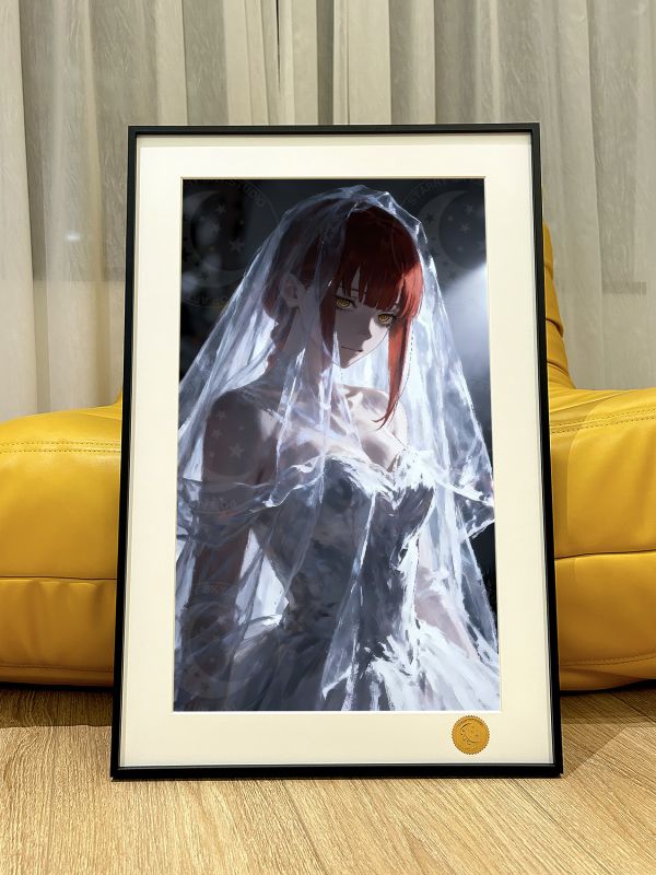 【海外代購】星空 《花嫁瑪奇瑪》Makima支配惡魔真紀真Chainsaw Man電鋸人裝飾畫 