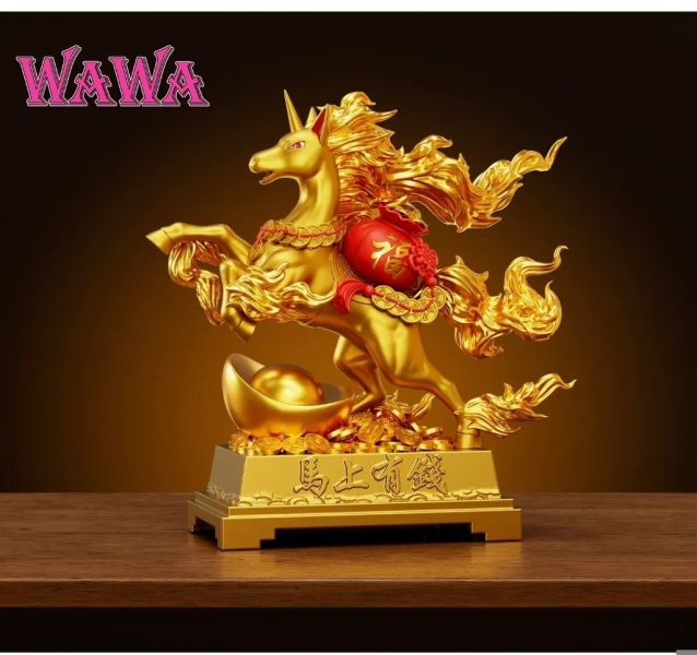 【預定】wawa 招財系列-招財烈焰馬 馬上有錢 