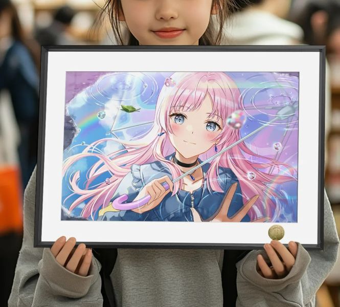 【海外代購】皇呱 《千早愛音美顏》BanG Dream!MyGO!!!!!裝飾畫 午睡毯 地毯 