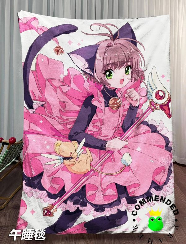 【海外代購】皇呱 《貓女僕cos小櫻》百變小櫻裝飾畫 午睡毯 地毯 
