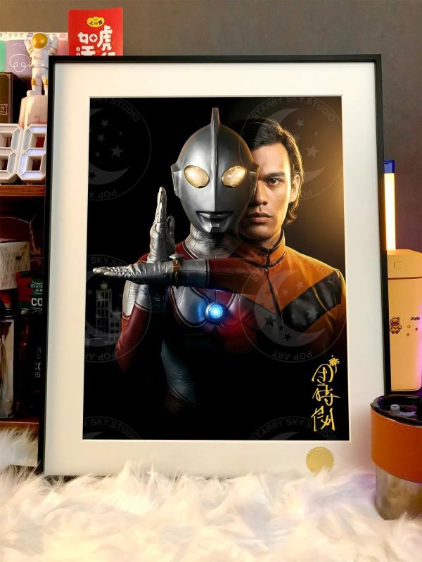 【海外代購】星空《傑克奧特曼》鄉秀樹初代奧特曼裝飾畫 