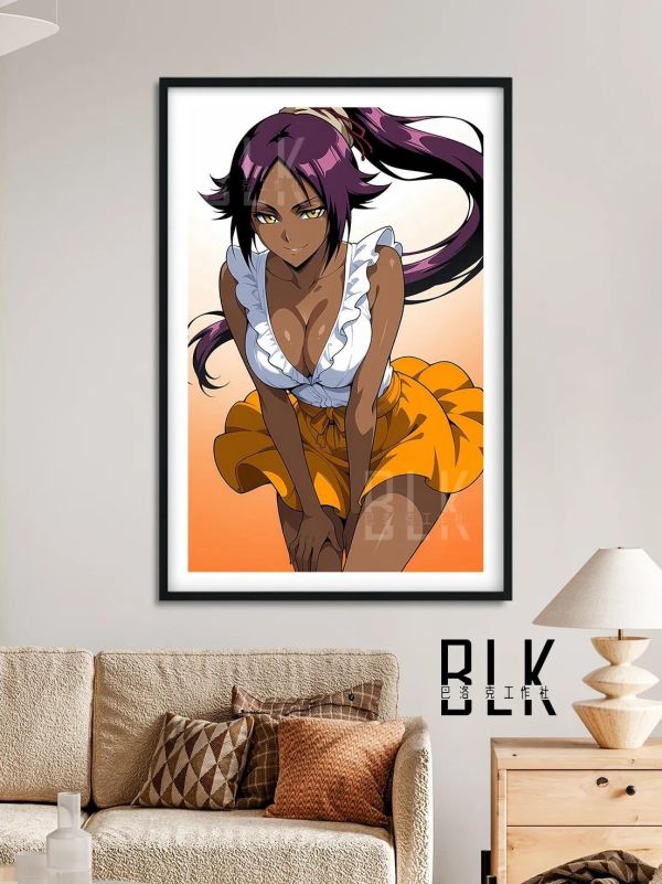 【海外代購】巴洛克  《夜一》瞬神護庭十三隊死神境·界虛十刃裝飾畫冰箱貼 