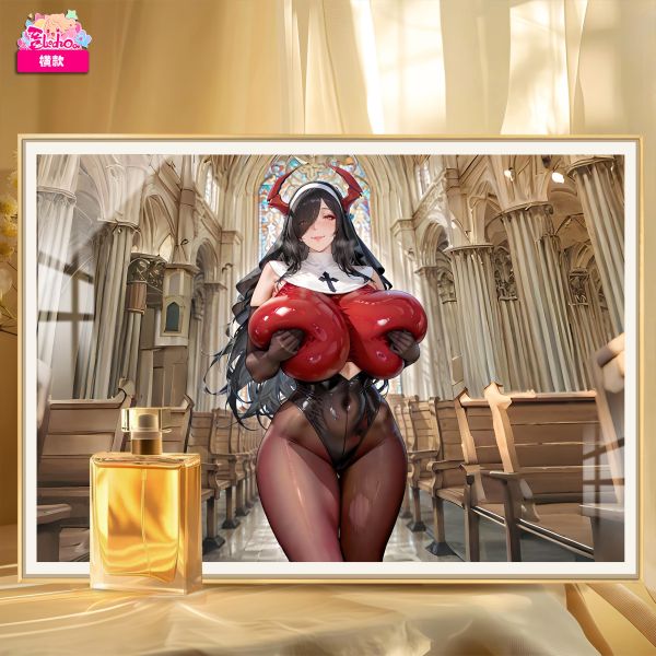 【海外代購】阿喵畫社 修女紅衣版腓特烈大帝復古畫 8k主題高清裝飾畫 滑鼠墊 午睡毛毯 床頭地墊 冰箱貼 