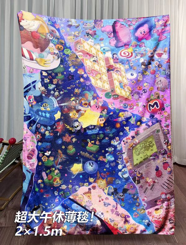 【海外代購】千鳥社 星之卡比 32周年 第二彈 Kirby全家福GameBoy 午睡毯地毯装饰画 