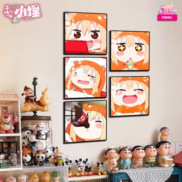 【海外代購】阿喵畫社 乾物妹小埋 五宮格背景牆異形牆面卡磚 