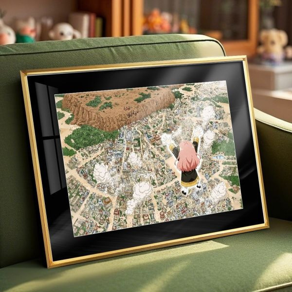 【海外代購】千鳥社 《木葉村的阿尼亞》間諜過家家火影忍者午睡毯地毯裝飾畫 午睡毯 地毯 