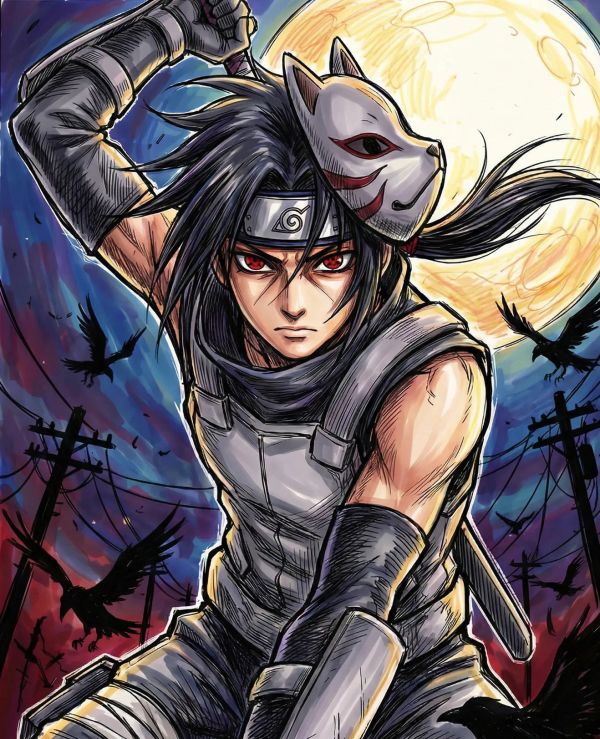 【海外代購】H2 《暗部鼬》火影忍者宇智波鼬曉組織裝飾畫 