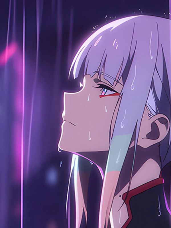 【海外代購】巴洛克 《雨中露西》賽博朋克邊緣行者裝飾畫冰箱貼 