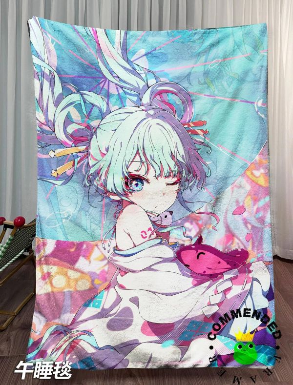 【海外代購】皇呱《初音cos八千代》初音未來裝飾畫 午睡毯  地毯 