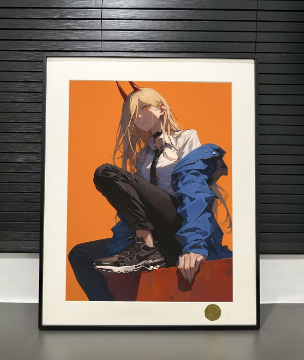 【海外代購】星空 電鋸人power 休閒帕瓦 血魔人 裝飾畫 