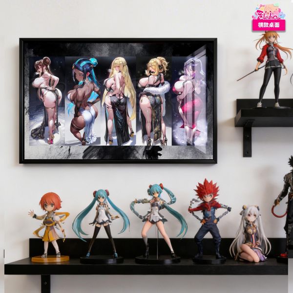 【海外代購】阿喵畫社 禦姐華姿五重奏系列三寶可夢旗袍 新品8k全景高清裝飾畫 滑鼠墊 