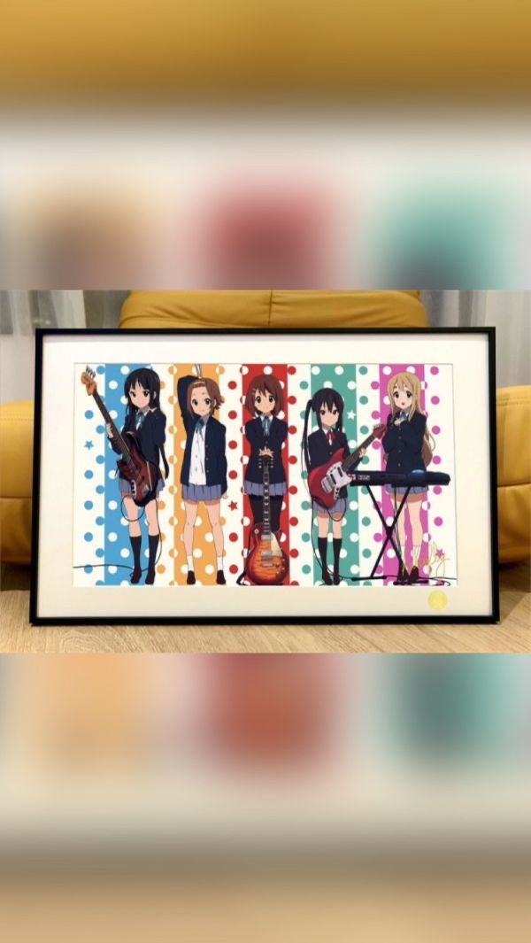 【海外代購】星空 輕音少女 京阿尼平澤唯秋山澪田井 裝飾畫 