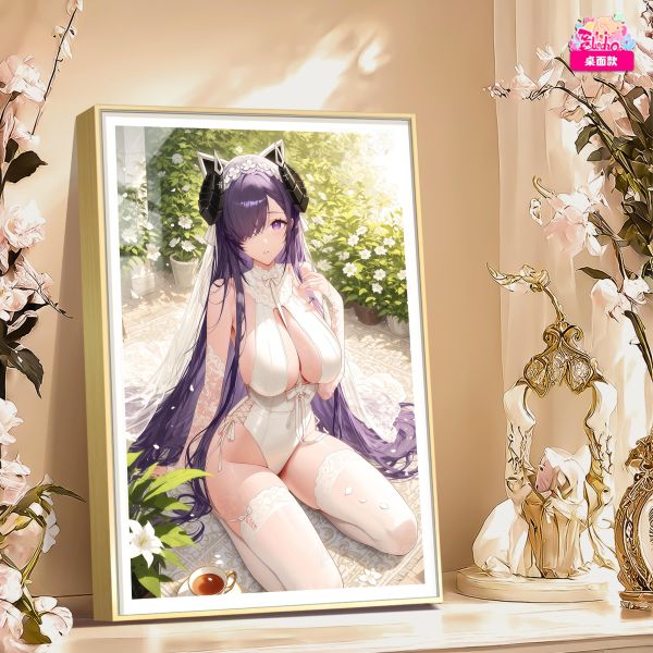 【海外代購】阿喵畫社 迎辰 婚紗奧古斯特8k主題高清裝飾畫 午睡毛毯 床頭地墊 護腕滑鼠墊 冰箱貼 