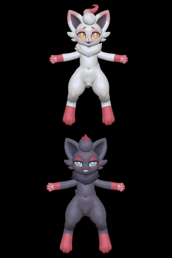 【R18-預定】靈魔 黑狐玩偶 白狐玩偶 