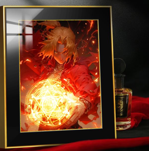 【海外代購】阿喵畫社 緋紅 鋼之鍊金術師 愛德華 展館級8k超清精裱畫 滑鼠墊 