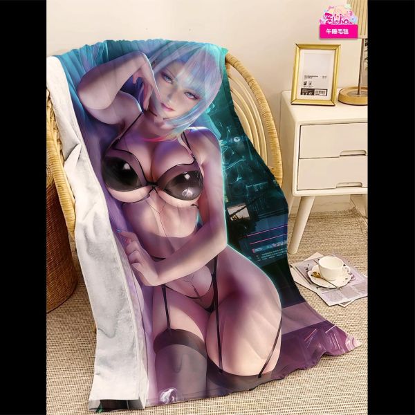 【海外代購】阿喵畫社 入睡前奏 露西 邊緣行者新品8k全景高清裝飾畫 滑鼠墊 毛巾 午睡毛毯 地墊 冰箱貼 