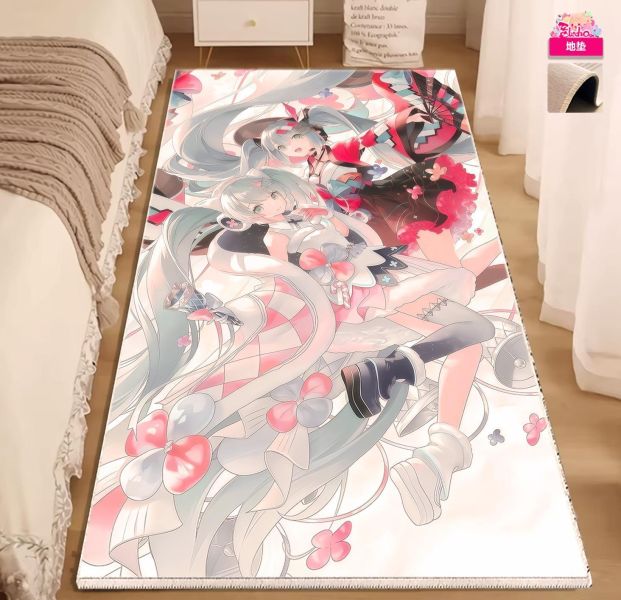 【海外代購】阿喵畫社 花海 雙生初音 超長發光燈帶裝飾畫 地墊 