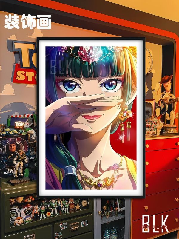 【海外代購】巴洛克 《藥屋少女的呢喃》貓貓藥屋少女的呢喃壬氏maomao動漫裝飾畫冰箱貼 