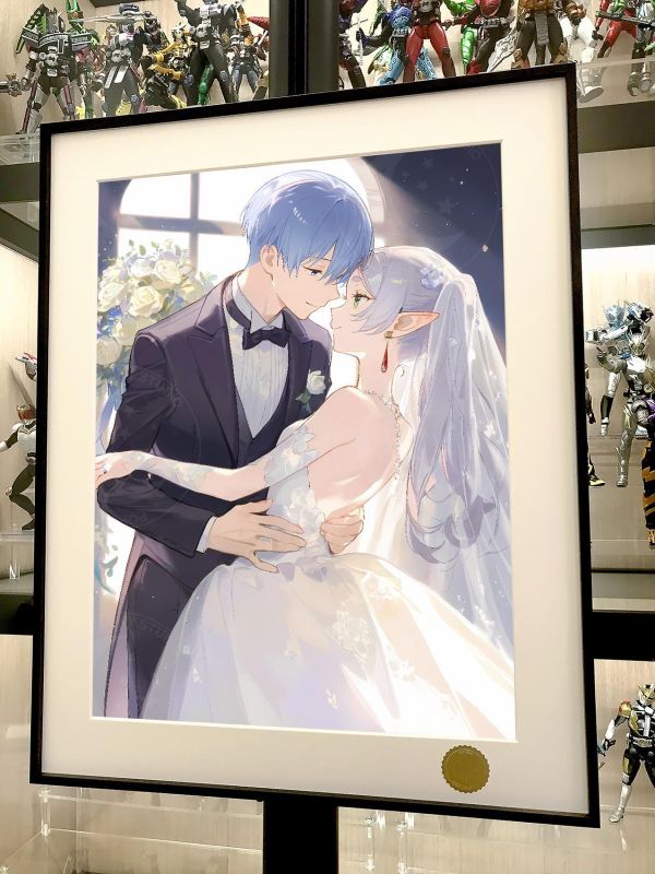 【海外代購】星空 《芙莉蓮婚禮》葬送的芙莉蓮Frieren菲倫辛美爾Fern動畫裝飾畫 