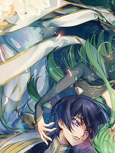 【海外代購】巴洛克 《魯魯修CC》魯路修魯殿魔神Code Geass 反叛的魯路修叛逆動漫裝飾畫冰箱貼 