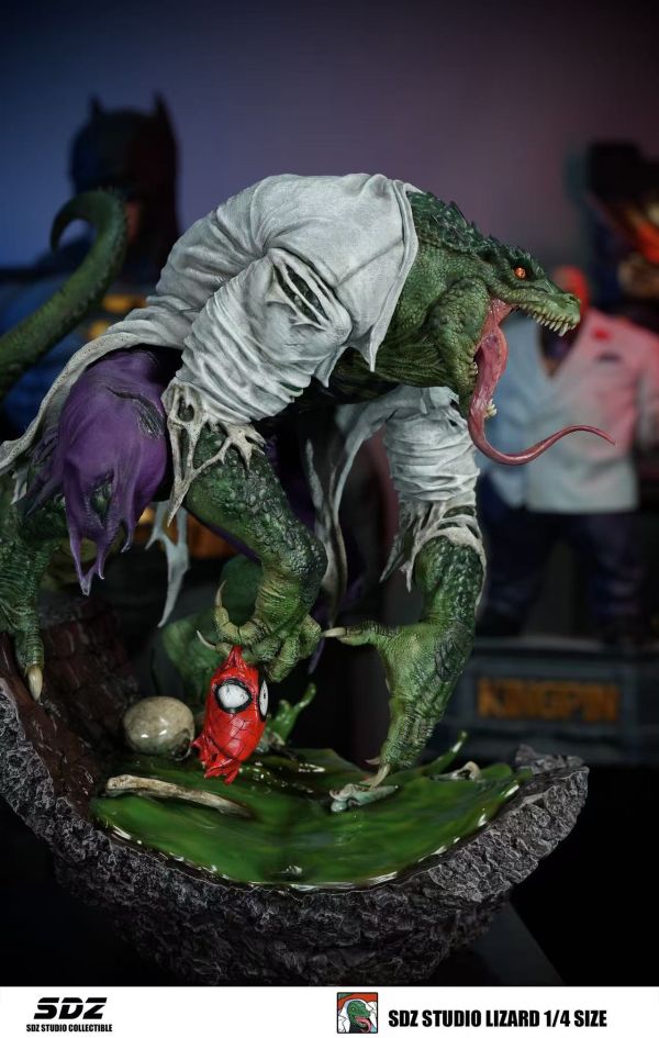 【預定】SDZ 蜘蛛人 蜥蜴人 1:4全身雕像 