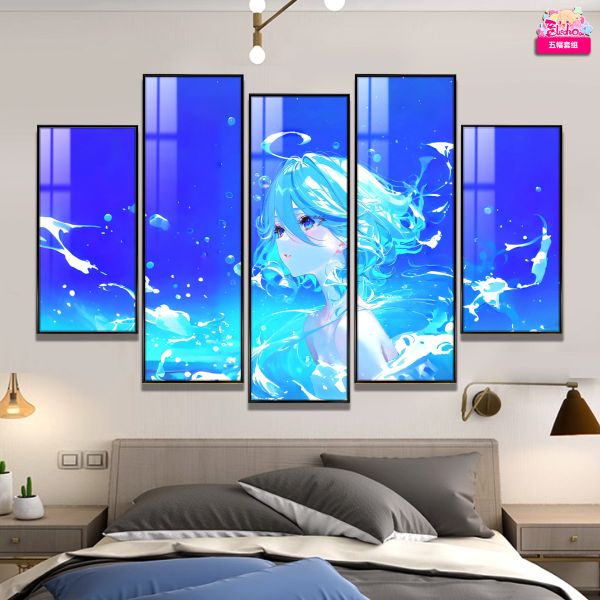 【海外代購】阿喵畫社 深海芙寧娜 超大背景異形套組裝飾畫 