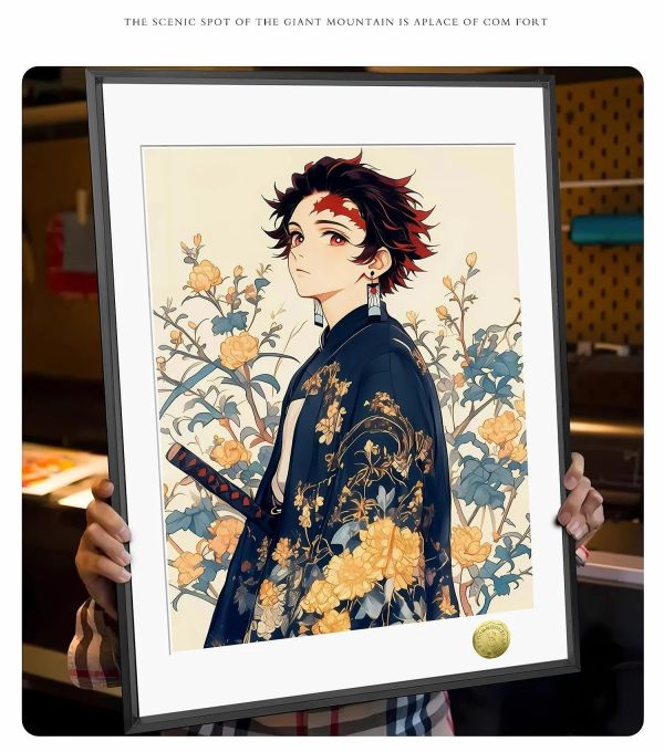 【海外代購】皇呱《花美男炭治郎》鬼滅之刃鬼殺隊裝飾畫 午睡毯 地毯 