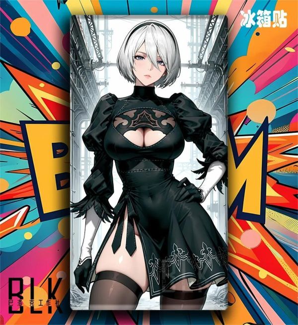【海外代購】巴洛克《機械紀元2B》尼爾：機械紀元裝飾畫冰箱貼 