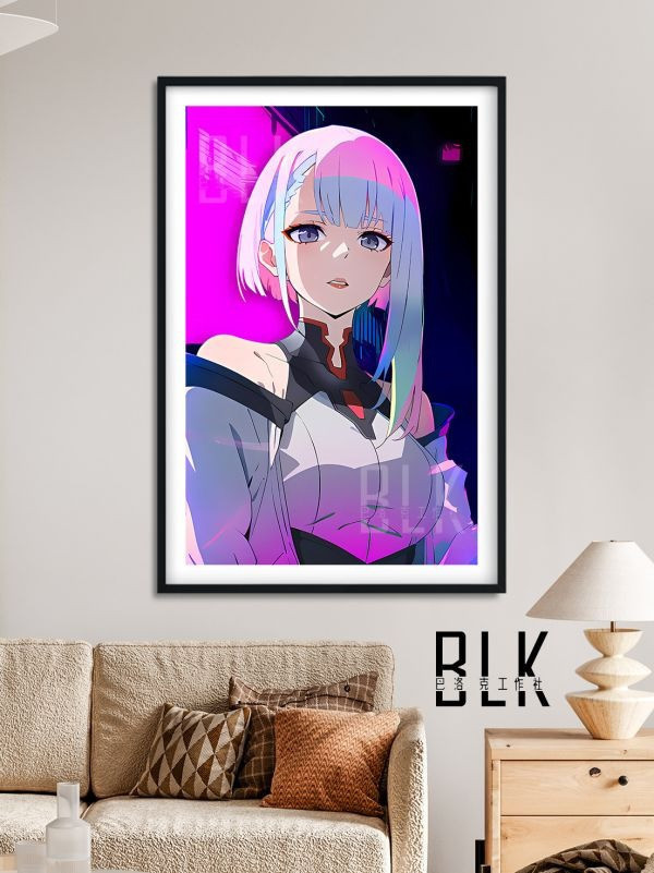 【海外代購】巴洛克 《賽博露西》賽博朋克邊緣行者裝飾畫冰箱貼 