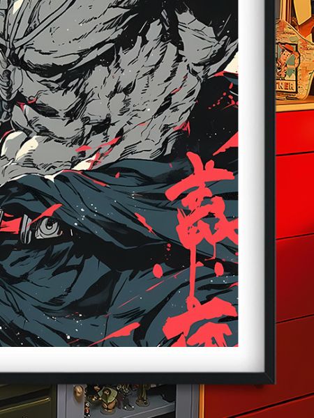 【海外代購】巴洛克 《國風艾斯》路飛薩博羅傑燒燒果實Ace海賊王onepiece動漫裝飾畫冰箱貼 