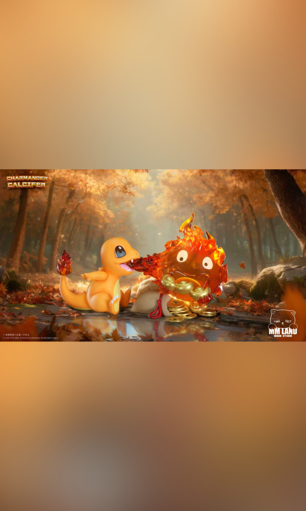 【海外代購】喵喵島 MMLAND 小火龍卡西法夢幻聯動 