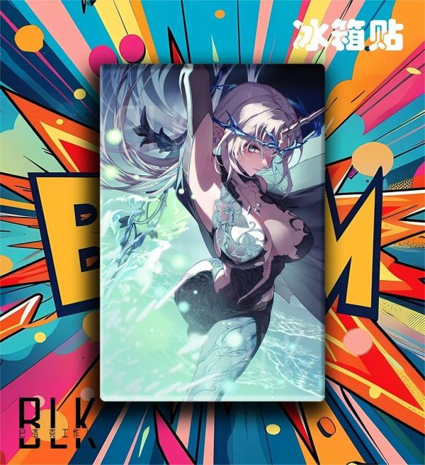 【海外代購】巴洛克《熒光卡提希婭》鳴潮裝飾畫冰箱貼 