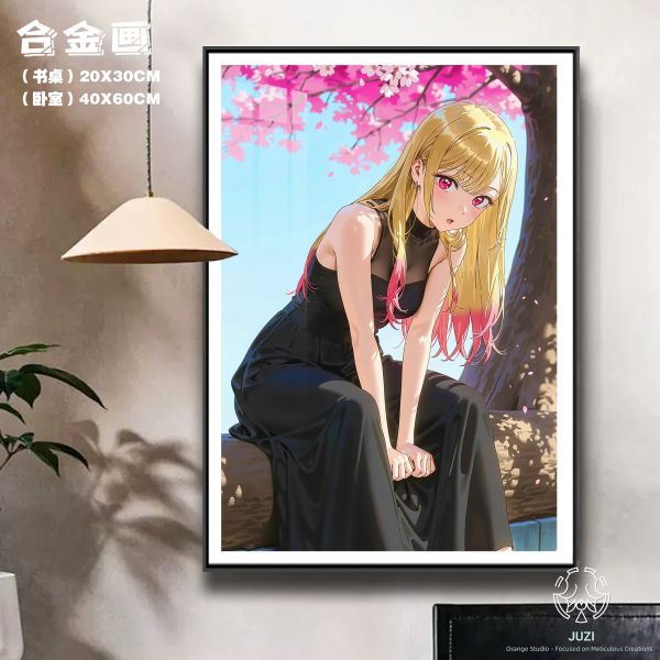【海外代購】橘子 JUZI 櫻落喜多川 冰箱貼 色卡紙 