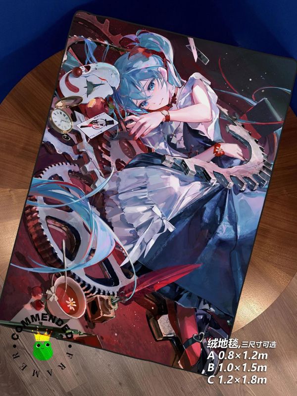 【海外代購】皇呱 《活動小丑初音》初音未來裝飾畫 午睡毯 地毯 