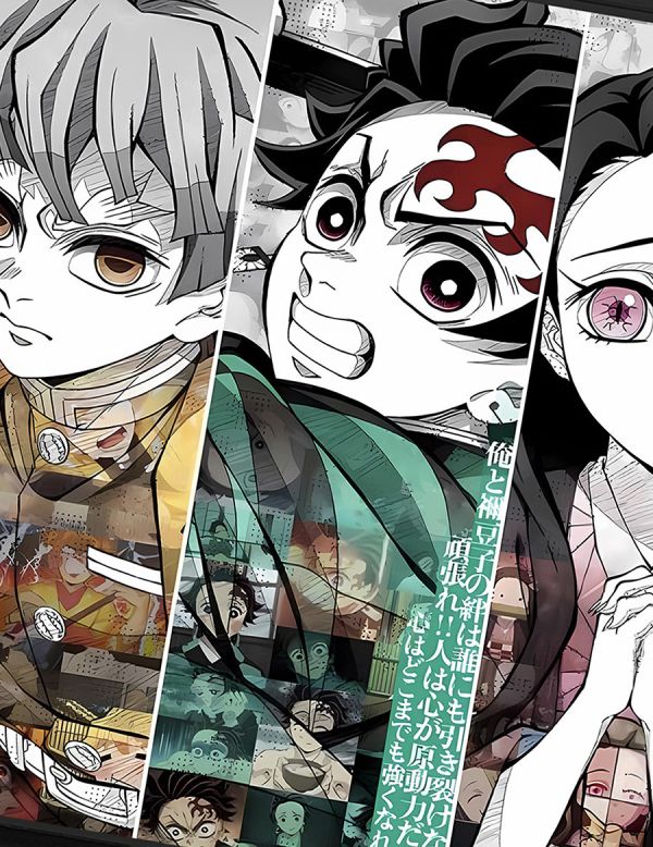 【海外代購】千鳥社 《隊士百景—七隊員》鬼滅之刃隊士百景炭治郎祢豆子善逸伊之助滑鼠墊裝飾畫 