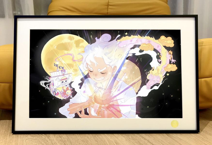 【海外代購】星空 《飛龍尼卡》伊姆海賊王五檔路飛索隆娜美山治喬巴羅賓op動畫裝飾畫 