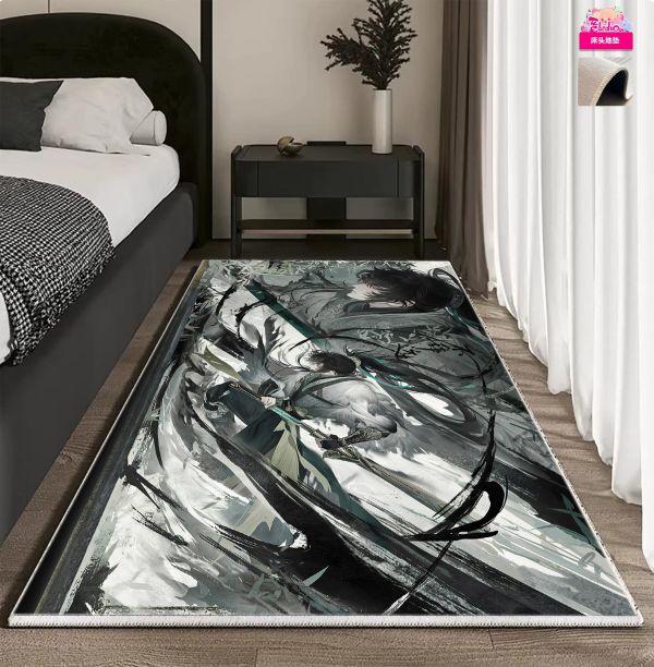 【海外代購】阿喵畫社 水墨風 墨染仇遠 8k主題高清裝飾畫 滑鼠墊 午睡毛毯  床頭地墊 