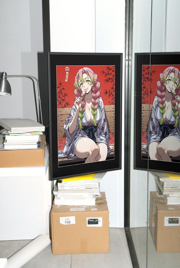 【海外代購】千鳥社 《浴袍甘露寺蜜璃》鬼滅之刃戀柱甘露寺蜜璃浴袍日式午睡毯地毯裝飾畫 