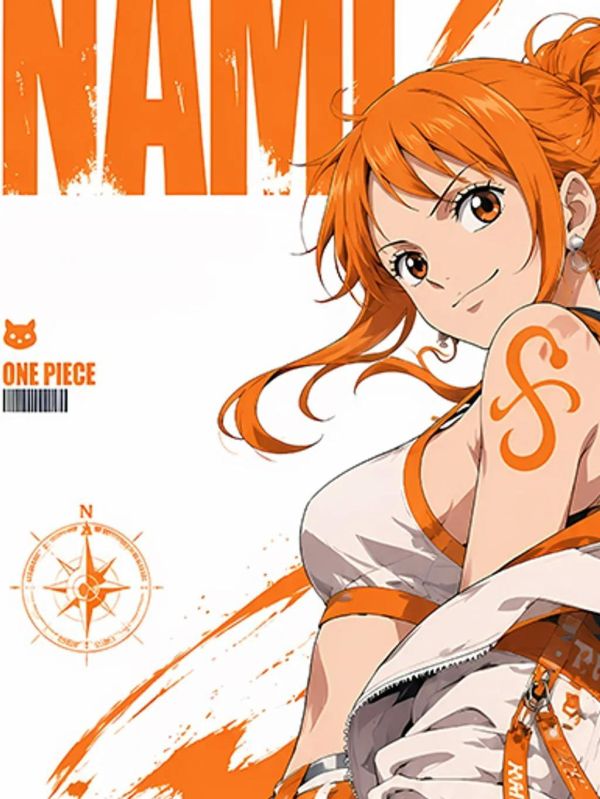 【海外代購】巴洛克 《街頭娜美/街頭羅賓》海賊王裝飾畫冰箱貼 