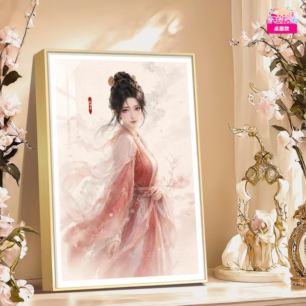 【海外代購】阿喵畫社 國色天香 慕沛靈 新品8K主題超清裝飾畫 冰箱貼 