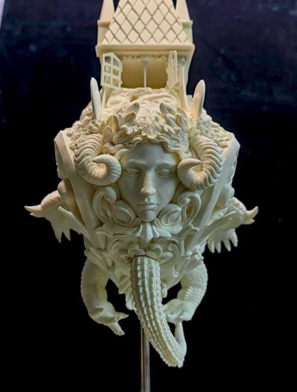 【預定】Primordial Creations 原畫：The Art of PO-Wen Tattoo 時鐘鱷魚 白模 