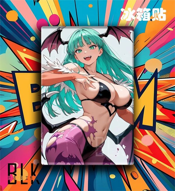 【海外代購】巴洛克 《莫莉卡》惡魔戰士遊戲莉莉絲卡普空裝飾畫 